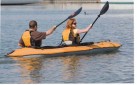 tandem kayak paddling