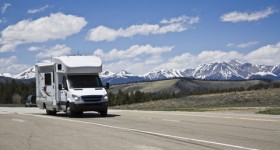 RV in mountains
