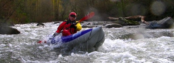 Aire inflatable whitewater kayak
