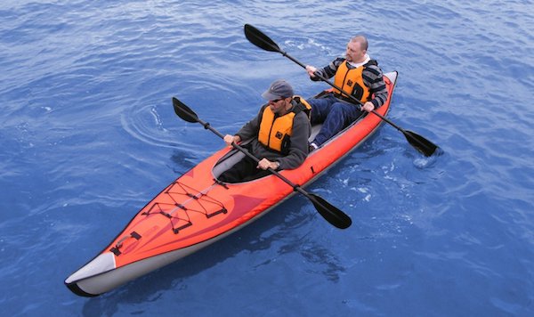 paddling the Advanced Elements AdvancedFrame Convertible