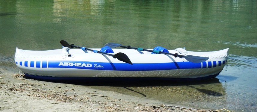 Roatan kayak side view