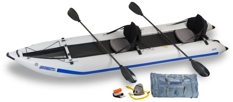 Sea Eagle 435 Paddleski Pro Carbon kayak package