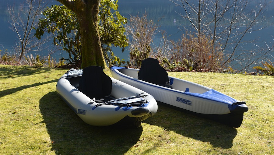 comparing stability of the 393 Razorlite and 365 FastTrack kayaks