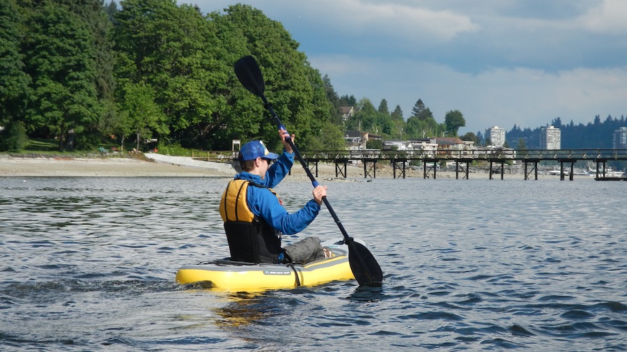 high angle paddling style