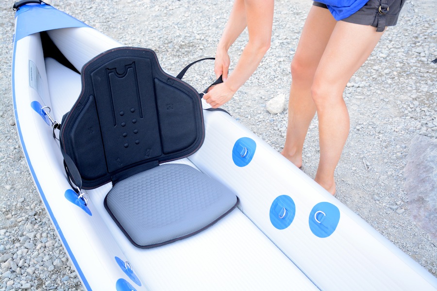 RazorLite kayak padded high back seat