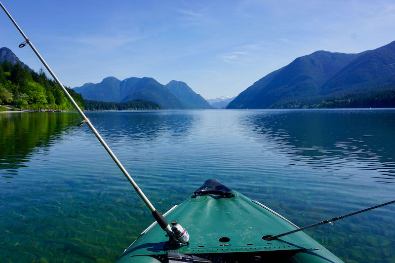 lake fishing with the 350fx explorer fishing kayak