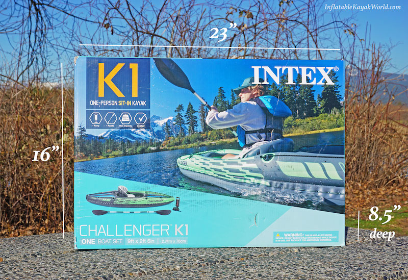 Intex K1 one person sit in kayak