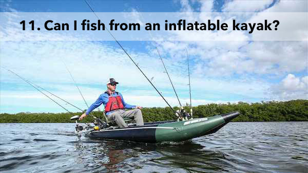 fishing from the Sea Eagle 350fx inflatable kayak