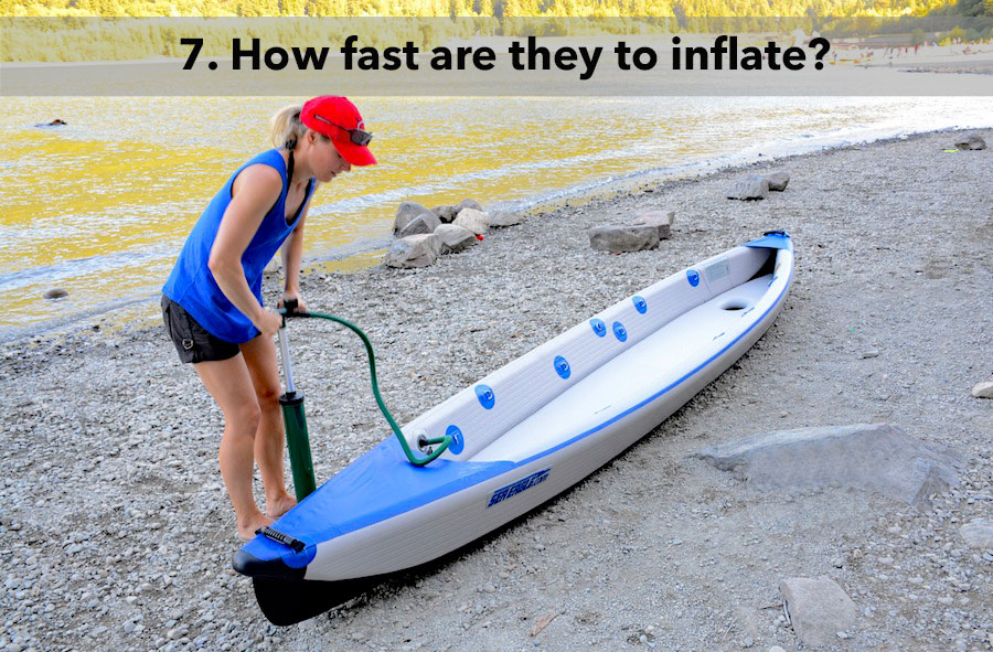 inflating the Sea Eagle Razorlite in 5 minutes