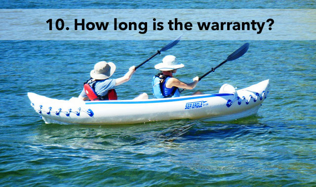 paddling the Sea Eagle 330 Sport kayak with 3 year warranty