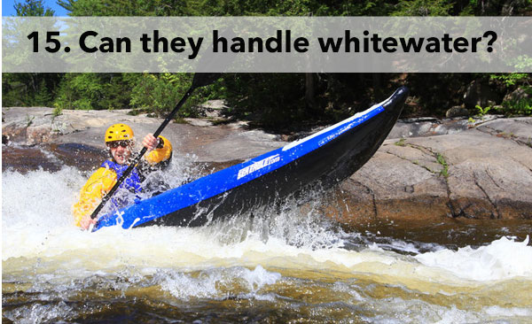 Sea Eagle 380X whitewater kayaking rated up to class IV rapids