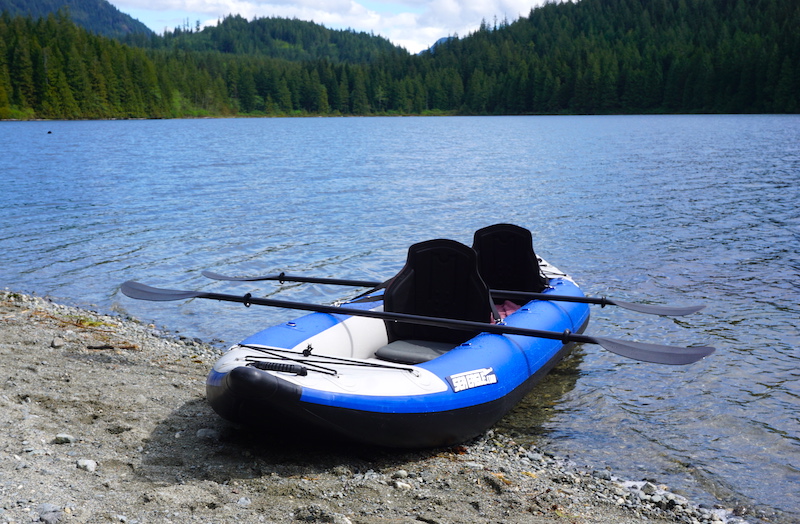 Sea Eagle 420x inflatable kayak with tall back seats