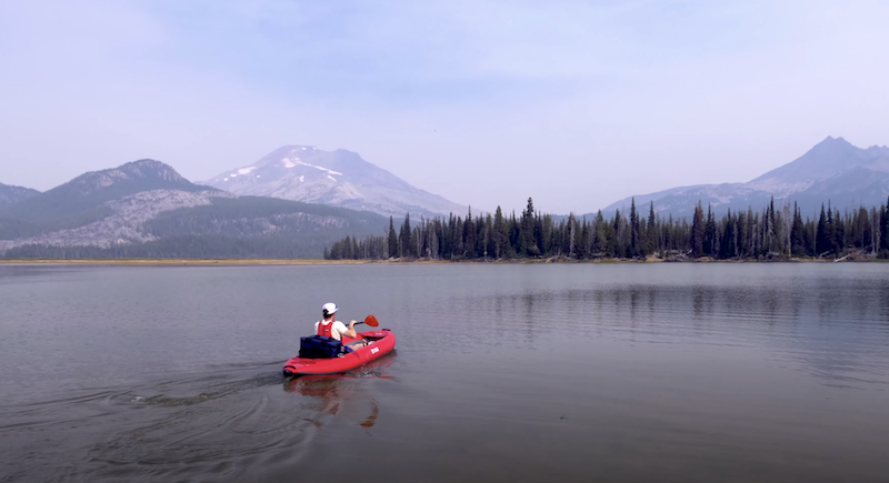 solo paddling in STAR Paragon kayaking adventure